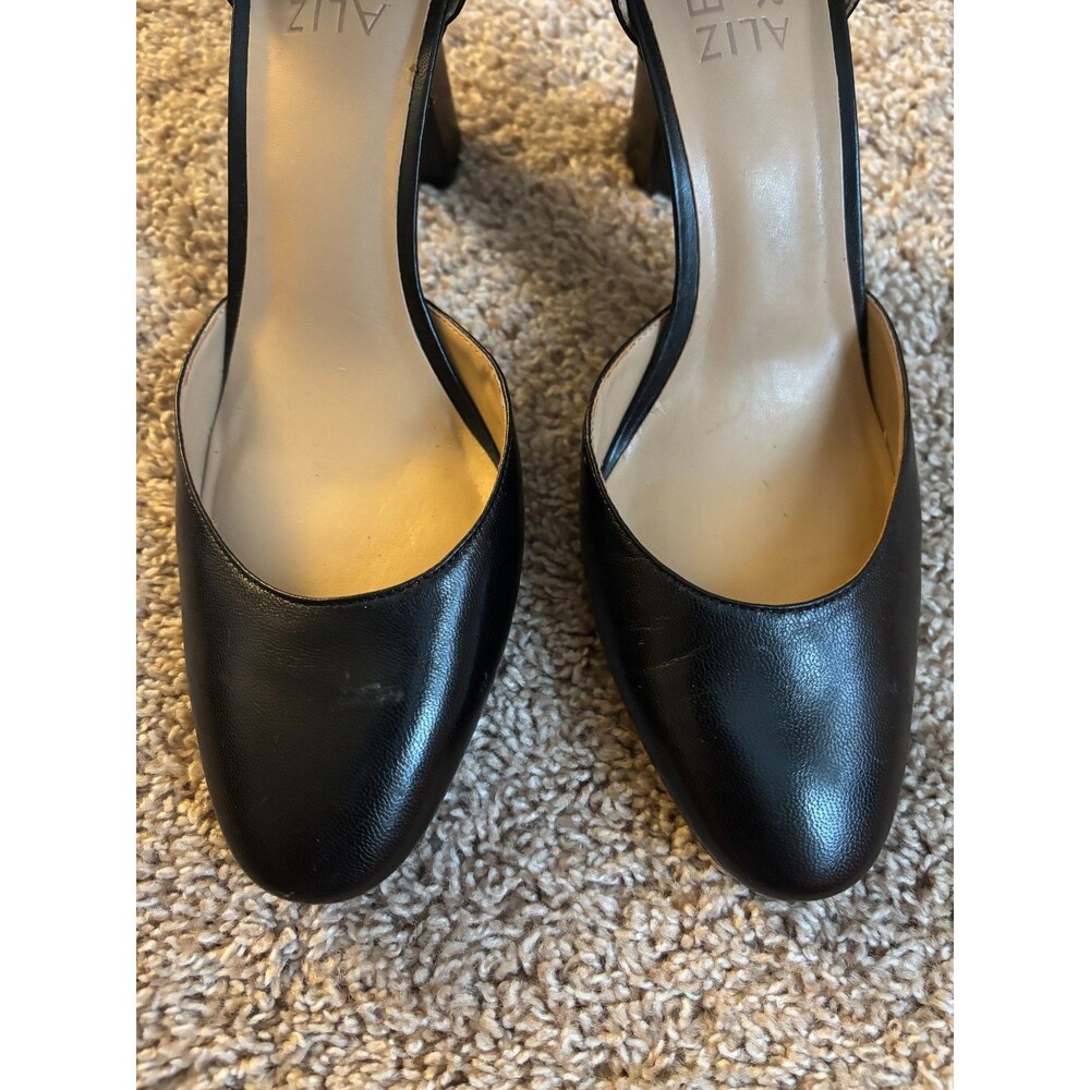Naturalizer Gianna Pumps Womens 8 Black Leather Chic Office Professional - Picture 7 of 9